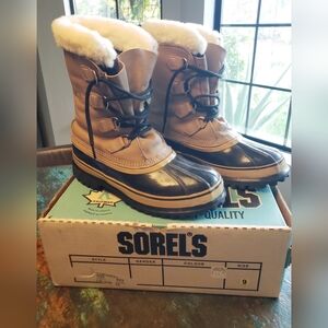Vintage Sorel Caribou Kaufman Insulated Boots Men's 9 New